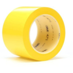 3M 7000028852 Vinyl Tape 471, 50 mm x 33 m, Yellow