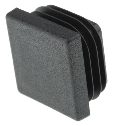 Zaślepka kwadratowa Ø tulei 30mm Czarny Rura kwadratowa Polietylen (PE)