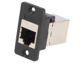 Łącznik RJ45 - RJ45 Kat 6 8p8c SLIM ekranowane 29mm plastik CP30622S