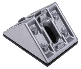 Część łącząca Kątownik Rozmiar rowka 8mm RS PRO Uchwyt złącza i łączenie