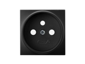 ARIA Pokrywa gniazda pojedynczego z uziemieniem czarny metalik PGP-1UZ/33 OSPEL