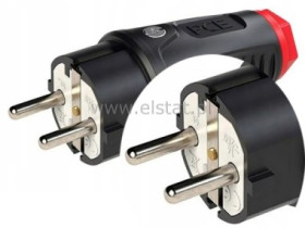 Wtyczka gumowa 16A 2P 230V UNI-SCHUKO IP54