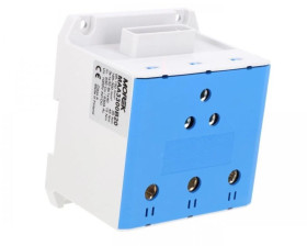 Złączka OTL300-3B niebieska3xAl/Cu95-300mm2 6x1x40 1000V AC/1500 DC Zacisk uniwersalny z wejściem na szynę elastyczną MAA3300B20