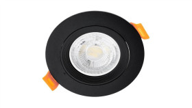 Oprawa Halogenowa Podtynkowa Ruchoma Okrągła Czarna Gu10 Mr16 Ventus Lumiled