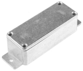 Obudowa ekranowana Srebrny z kołnierzem, 113.9 x 35.1 x 30mm, RS PRO