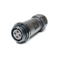 Przemysłowe złącze okrągłe 4-pinowe SP21 Układ szeregowy Gniazdo RS PRO Żeńskie IP68 SP2111C
