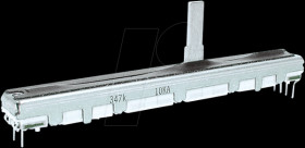 402180 ALPS mini sliding potentiometer, logarithmic, stereo, 100K