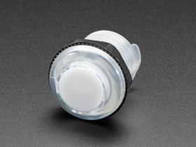 Adafruit Arcade Button with LED - 30mm Translucent Clear
