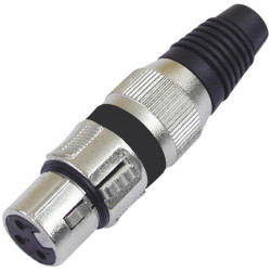 Omnitronic 30200111 XLR socket black plastic socket