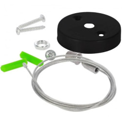 Zestaw do wieszania szyny MEVA PRO 1,5m czarny, system szynowy, EDO777673 EDO