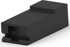 Insulating housing for 6.35 mm, 1 pole, LCP, UL 94V-0, black, 1969632-1