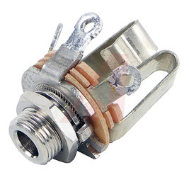 Złącze Jack 5.34 mm Żeński Stereo, montaż panelowy 25 V DC 1A