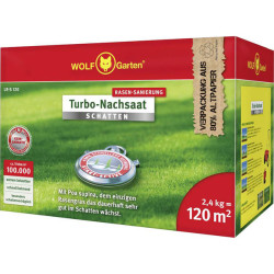 WOLF-Garten 3826647 Turbo Lawn Seed Fills Gaps Fast 120m&#xB2; Sun/Shade