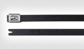 Opaska kablowa HellermannTyton MBT5SFC-SS316/SP-BK 111-00288, 127 mm, stal nierdzewna V4A, 1 szt.