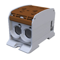 Złączka szynowa gwintowa Al/Cu STB 95-2 (87520) SIMBLOCK brązowy 81102015