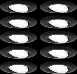 92462 Flush-mounted light fixture Calla, 10x6 W, 4000 K, dimmable, swi