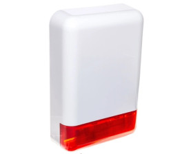 Sygnalizator optyczno-akustyczny, zewnętrzny, z czerwonym światłem LED, osłona metalowa SPL-2010 R