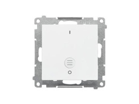 SIMON 55 Wyłącznik dwubiegunowy z podświetleniem LED szybkozłącza biały mat TW2L.01/111 KONTAKT SIMON