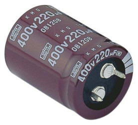 Kondensator 1000μF 200V dc Zatrzaskowy CHEMI-CON roztaw: 10mm 30 (Dia.) x 30mm