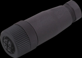 Jack, M12, 4 pole, screw connection, straight, E10109