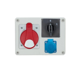 Rozdzielnica stacjonarna R-BOX 190 1x16A/5P 1x250V wył. 0/1 IP44 B.1093W