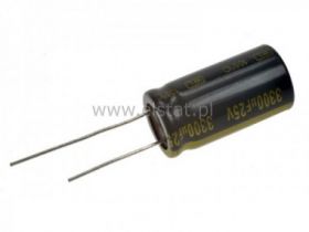 3300uF 25 V kond.ele.105C 16x31,5mm; Jamicon