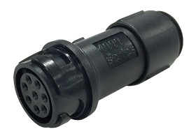 Złącze wielostykowe przemysłowe 12-pinowe Miniaturowe Montaż na kablu Gniazdo Bulgin