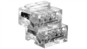 Złączka Do Puszek Instalacyjnych Mikro 4-Przewodowa Przeźroczysta 243-144...