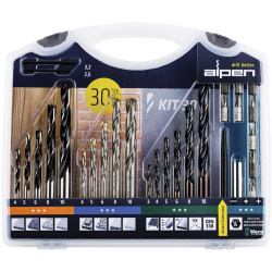 Alpen 801003100 Drill Bit Set: Impact Rotary &amp; Heat-Resistant Versatility