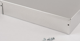 Aluminum enclosure, (L x W x H) 254 x 152 x 51 mm, natural, IP32, 1411TTU