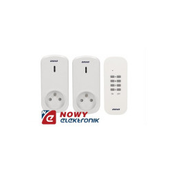 Gniazdo ster.pilotem GB-418 2gn bezprzewodowe 2+1 ORNO