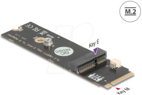 64344 Converter M.2 Key M male to M.2 Key E slot for USB and PCIe modu