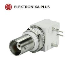 GNIAZDO BNC 50R KĄTOWE Z NAKRĘTKĄ