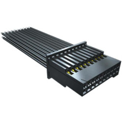 Kabel przewód-płytka, SFSD, 275 V AC, 2,9 A, raster: 1.27mm, 254mm, PVC, Złoto, Czarny