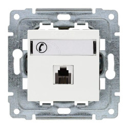 DANTE Gniazdo telefoniczne pojedyncze z etykietą bez ramki RJ11 450263