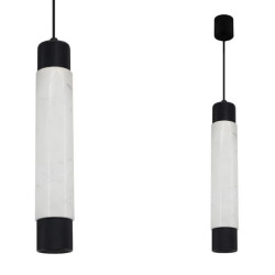 Lampa wisząca MARBLE WHITE/BLACK 1xGU10 ML6341 Milagro