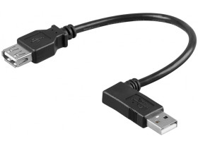 USB 2.0 Hi-Speed Verlängerungskabel 90°