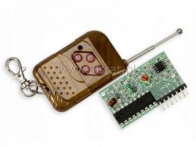 Przekaźnik 4x 5V + Pilot 433MHz 4-kanał stany L H