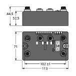 Stacja fieldbus Turck BLCDP-2M12MT-2RFID-S 6811177 1 szt.
