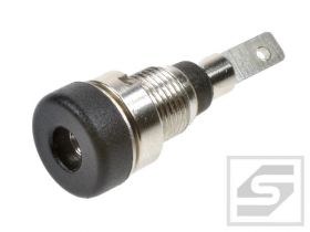 Gniazdo bananowe 2mm;24.103.2;czar. 10A;60V;konektor 2.8mm;Amass