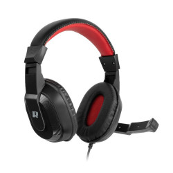 Słuchawki REBEL GH-10 nauszne z mikrofonem, komputerowe, 1.8m, JACK 3