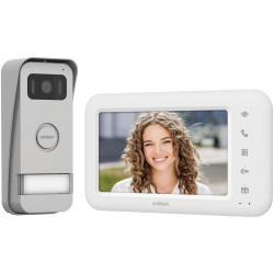 Avidsen 112300 PRIMA Video Door Intercom Kit Corded 7&quot; Monitor Black