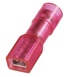 Konektor płaski Żeński 0.5 x 2.8mm 0.5 → 1.5 mm², 22 → 16 AWG długość 19.5mm Izolacja: Izolowane Cyna