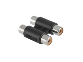 Złącze adapter 2xRCA gniazdo - 2xRCA gniazdo (lornetka)
