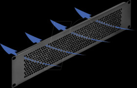 67036 19" Blind Panel with round holes 2U