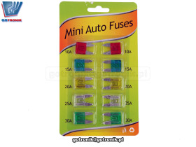 Bezpieczniki samochodowe MINI 10szt.