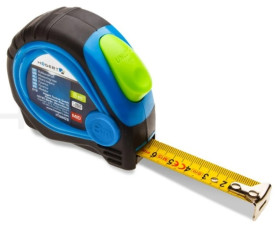 Miara zwijana 8 m x 25 mm MID z magnesem pokryta nylonem selflock HT4M428