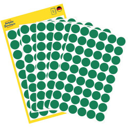 Avery-Zweckform 3143 Sticky Dots Ø 12mm Green Permanent 270 Labels Paper