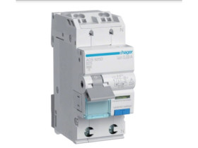 Wyłącznik różnicowoprądowy z członem nadprądowym B 25A 1P+N 6kA 30mA Typ A QuickConnect ADS925D HAGER