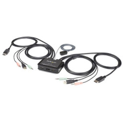 StarTech.com SV211DPUA4K 2 Port DisplayPort KVM Switch - 4K 60Hz - Compact Dual